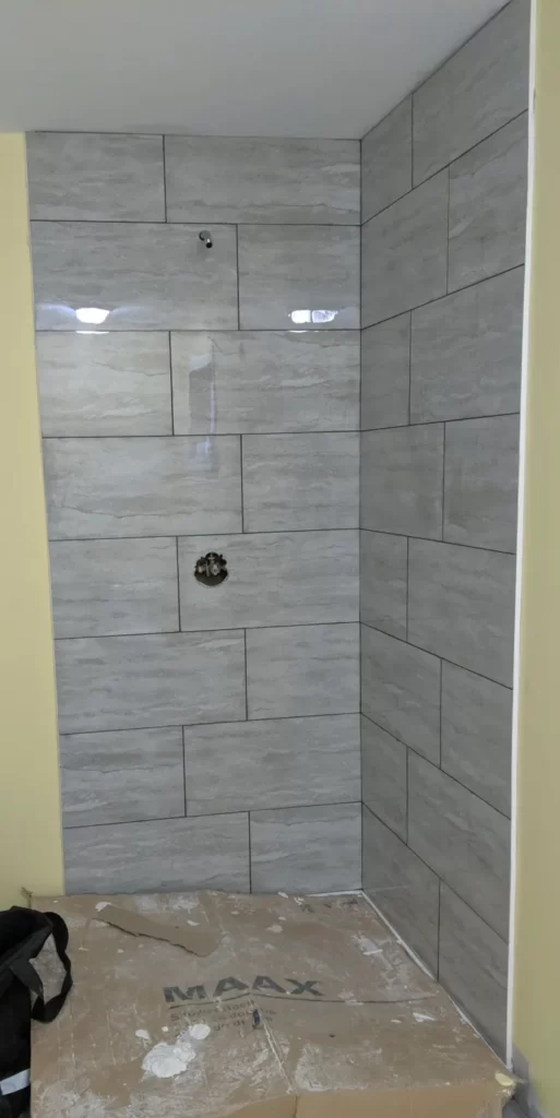 New Shower Wall Tiles Installed - Florida's Handyman and Renovation Services