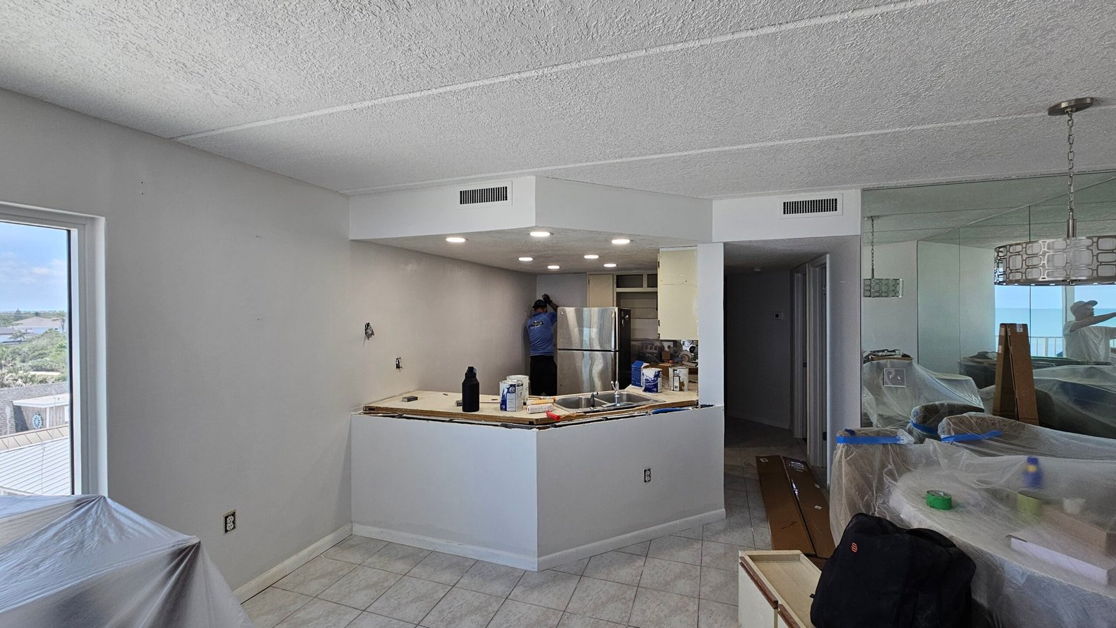Modern Walk-in Closet with Custom Shelving in Ponce Inlet - Florida's Handyman and Renovation Services