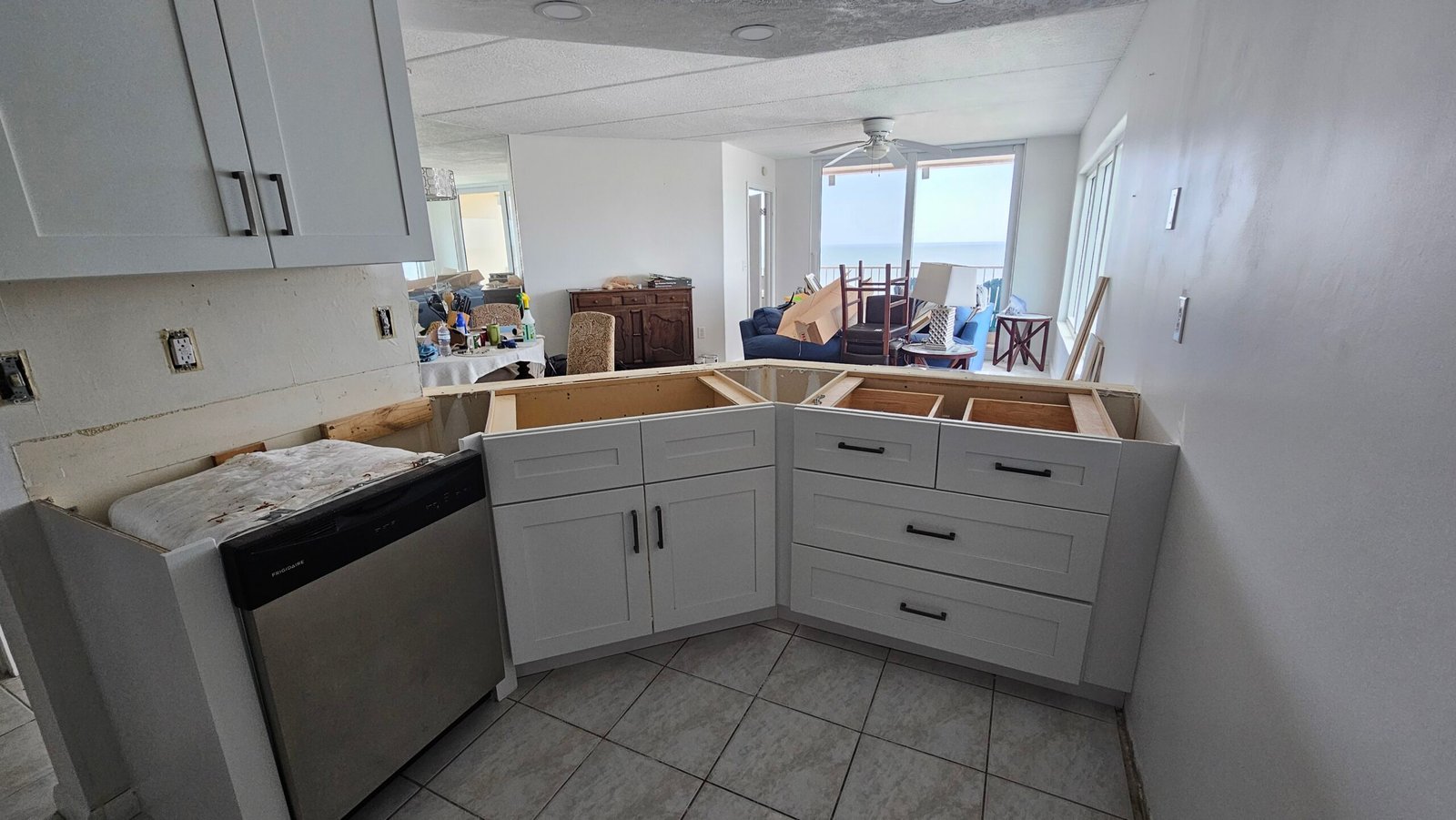 Professional kitchen tile installation project in Daytona Beach - Florida's Handyman and Renovation Services