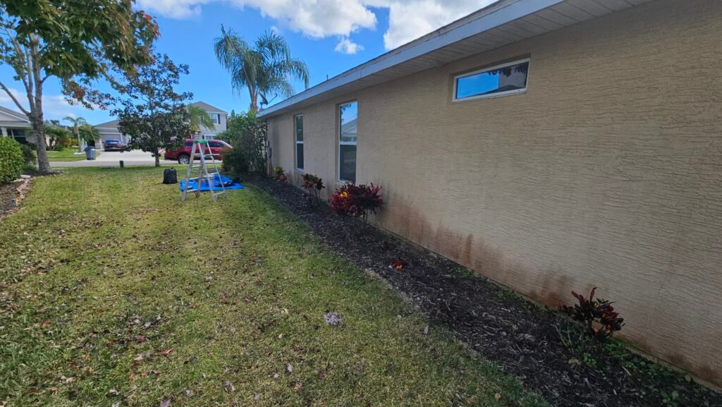 Complete exterior house painting and renovation.