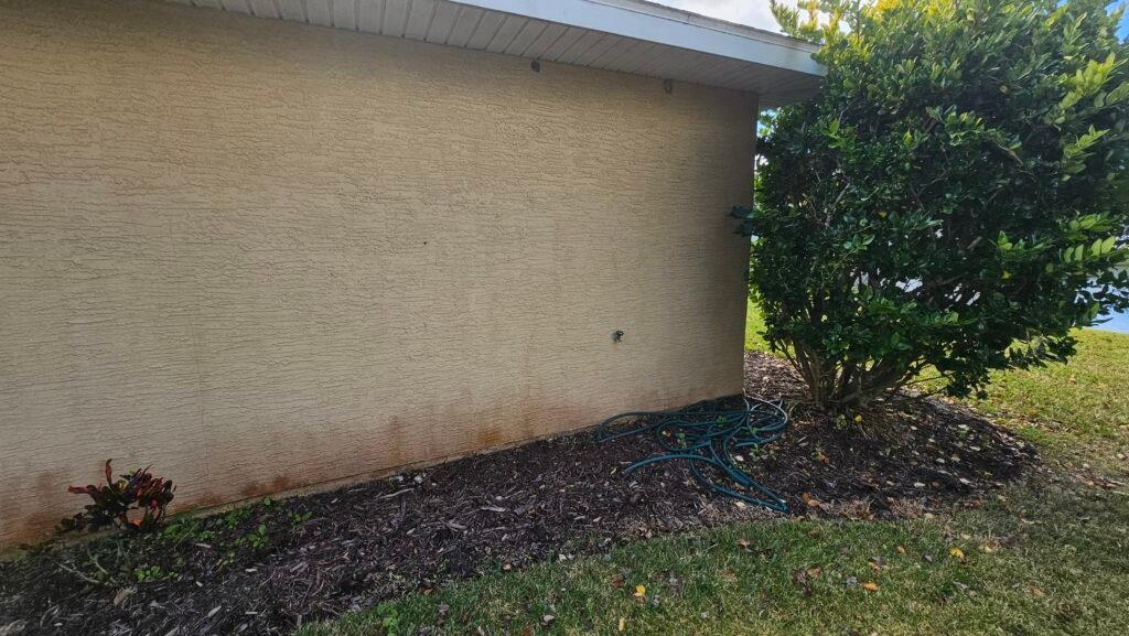 Professional exterior house painting and surface protection.