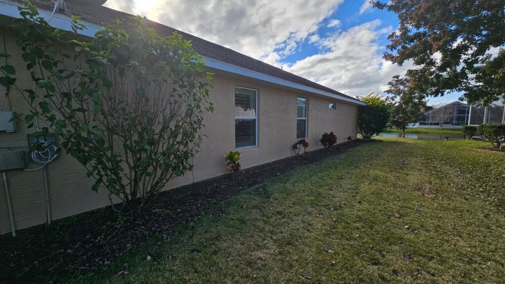 Complete exterior house painting and renovation.