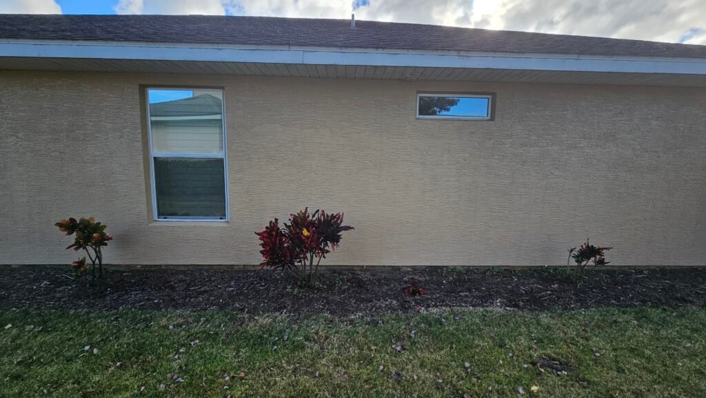 Residential exterior painting and protection in Florida.