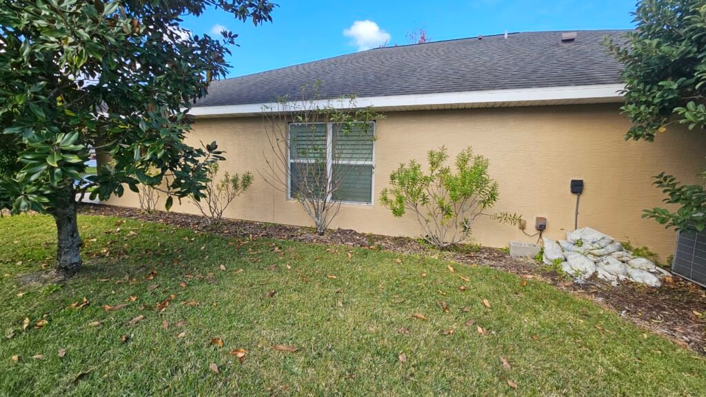 Residential exterior painting and protection in Florida.