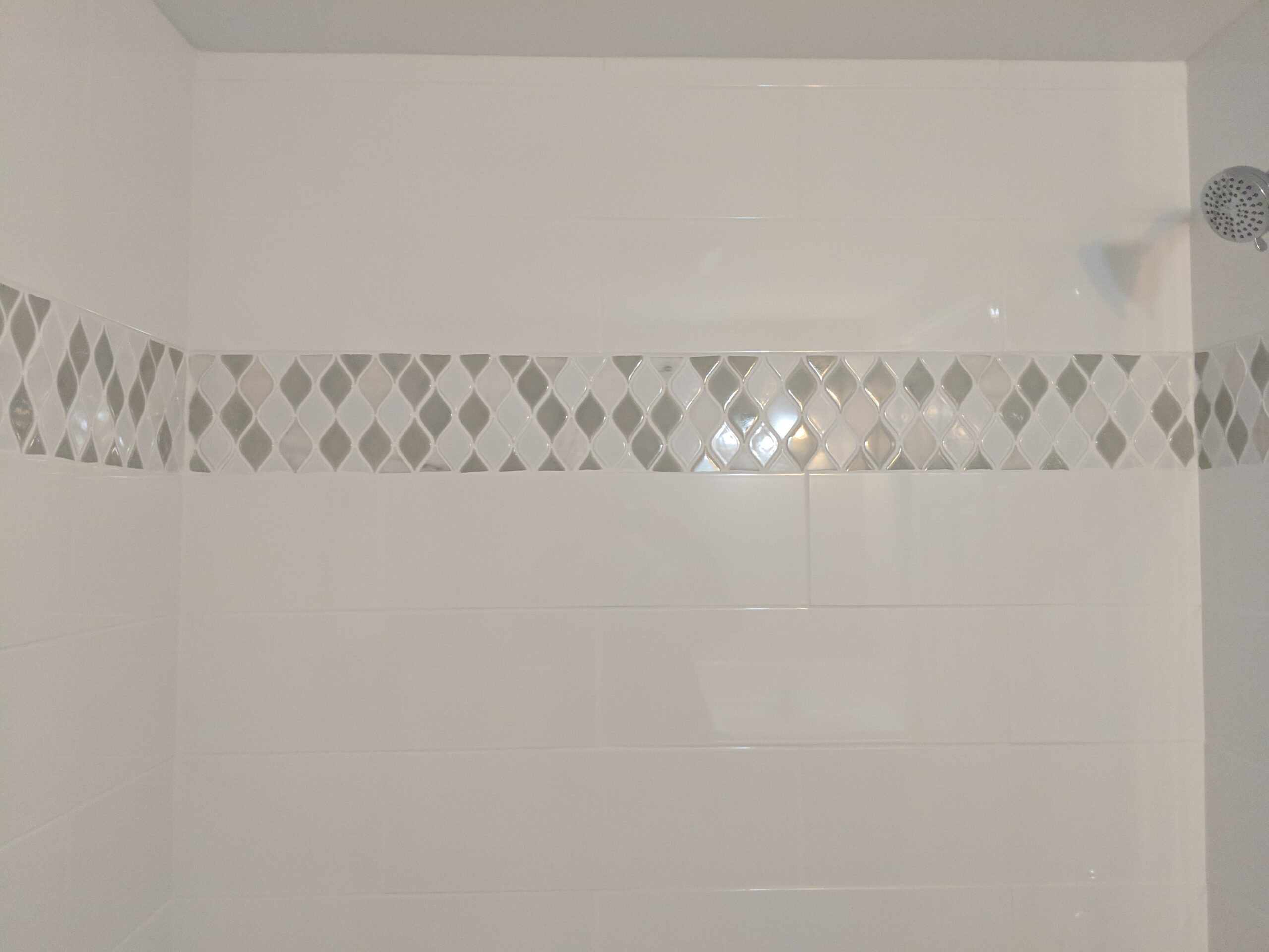 Custom bathroom remodeling with new tile and paint in Holly Hill Florida