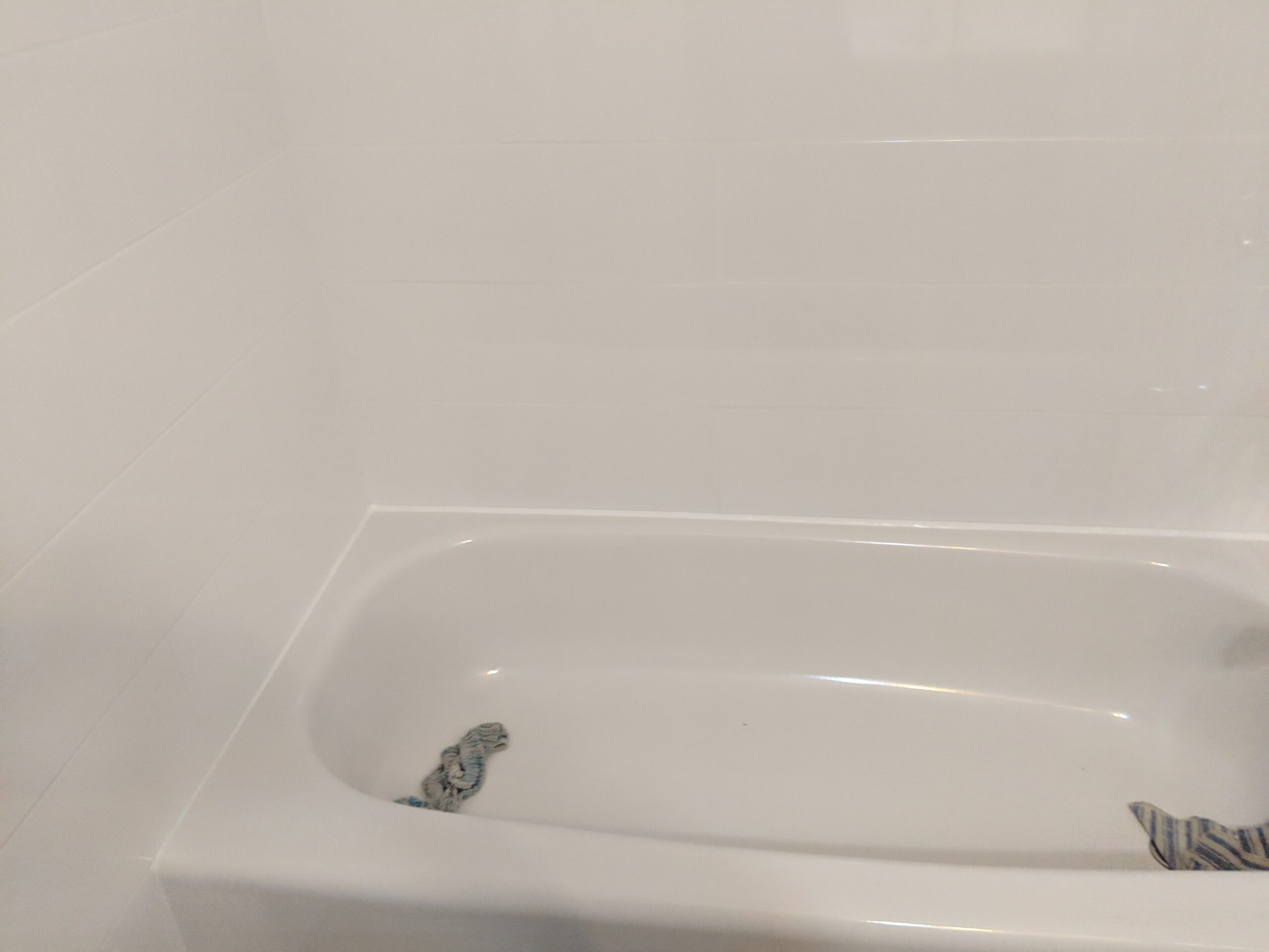 Custom bathroom remodeling with new tile and paint in Daytona Beach Florida