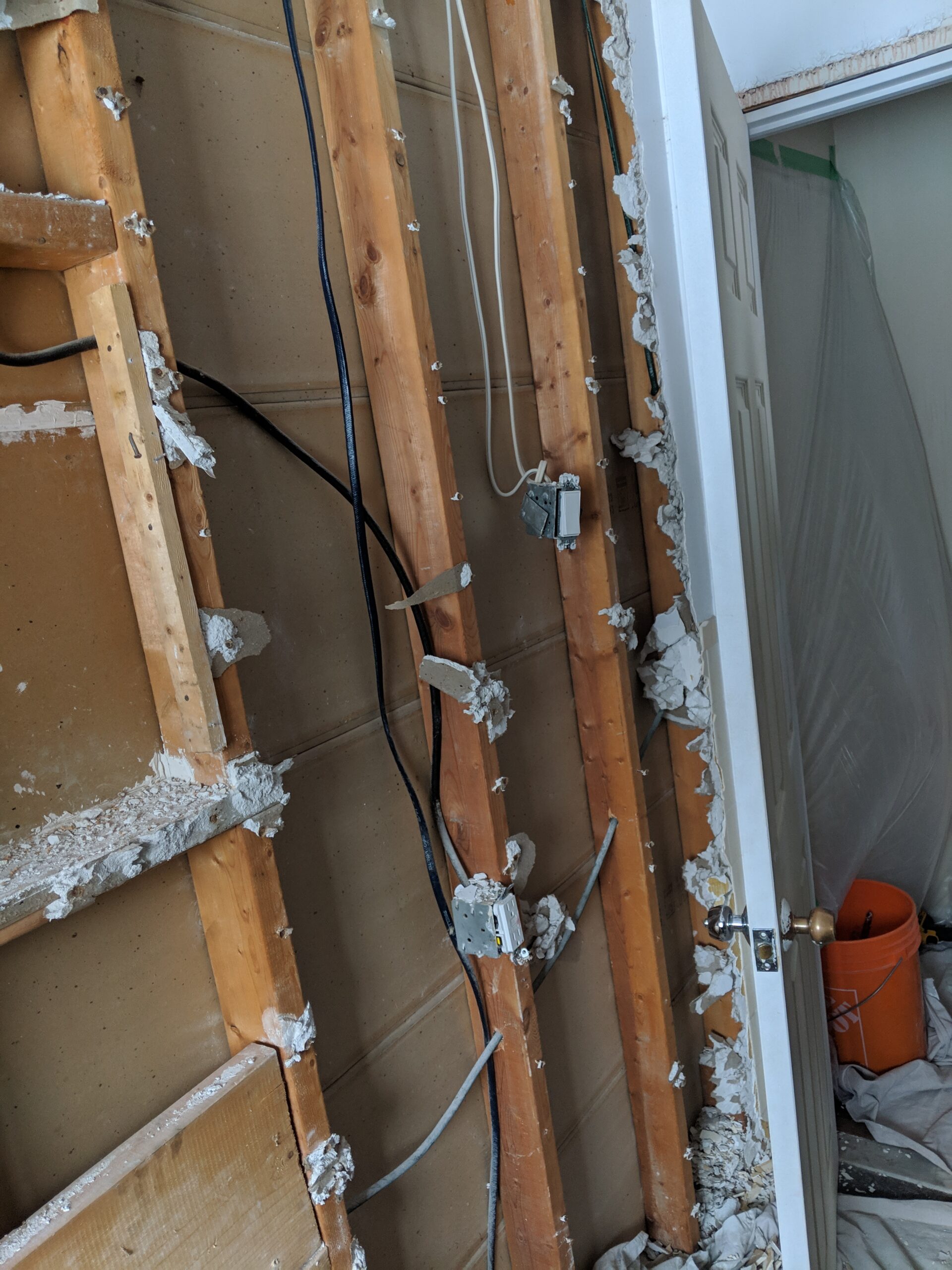Modern bathroom remodeling with new tile and paint in Daytona Beach Florida