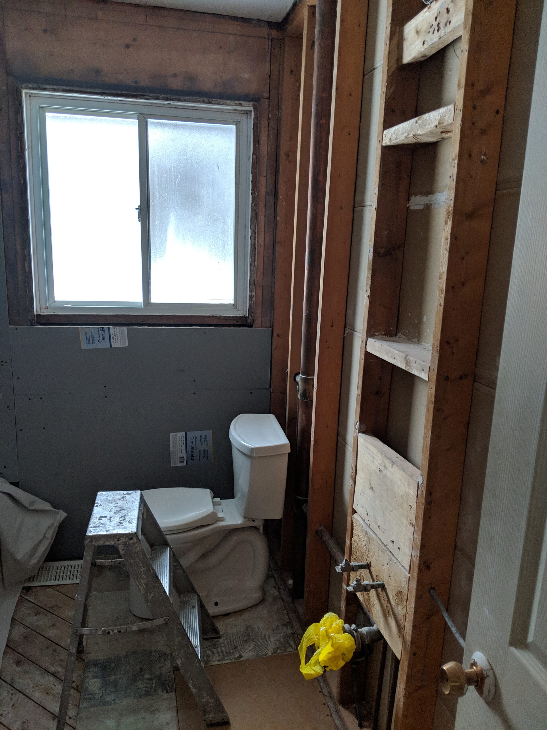 Custom bathroom renovation with new tile and paint in New Smyrna Beach Florida
