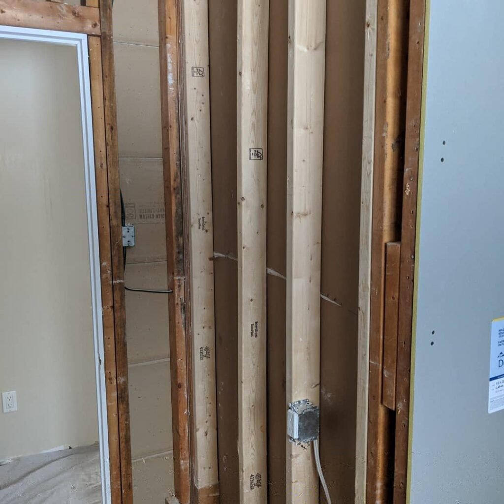 Custom bathroom renovation with new tile and paint in South Daytona Florida