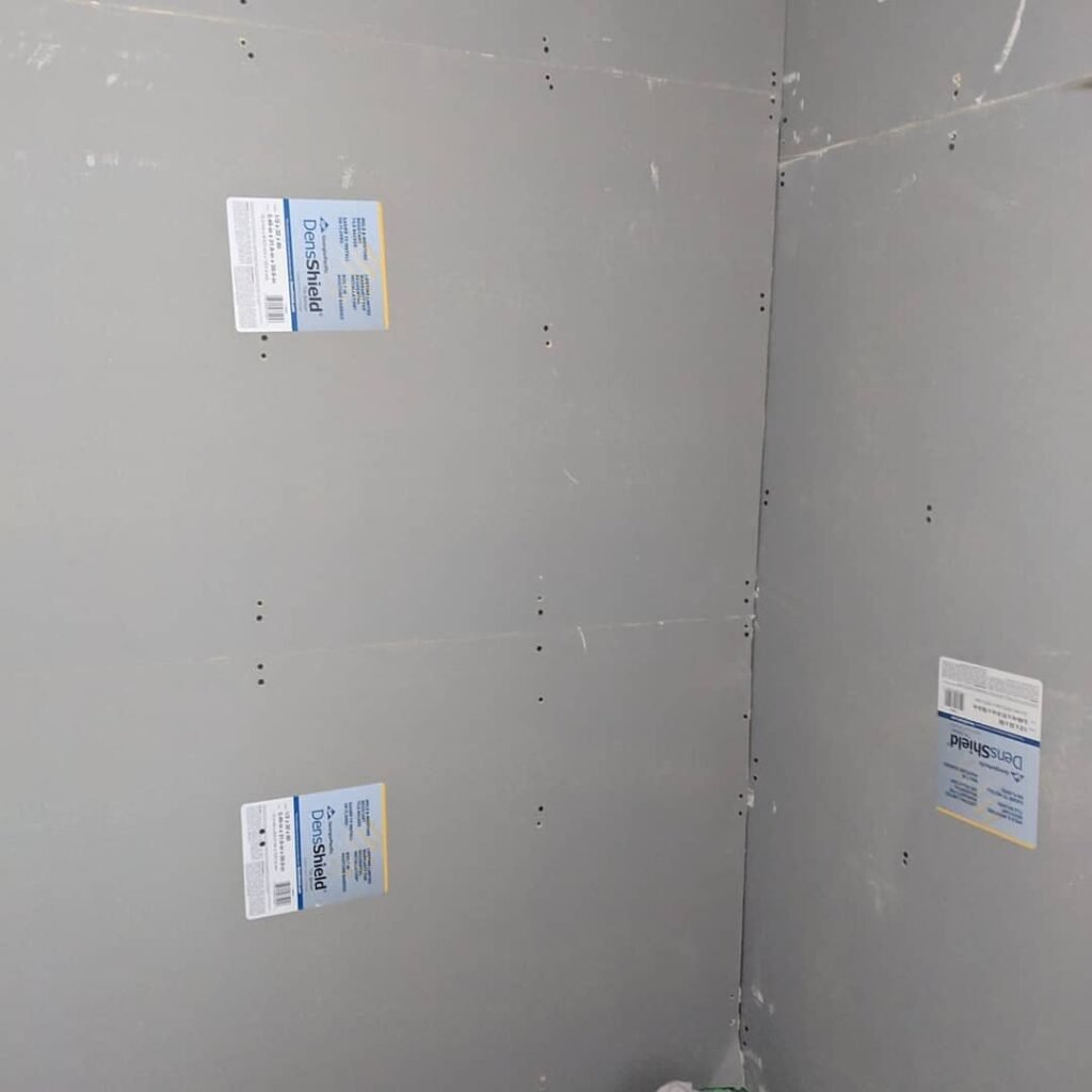 Modern bathroom remodeling with new tile and paint in Daytona Beach Florida