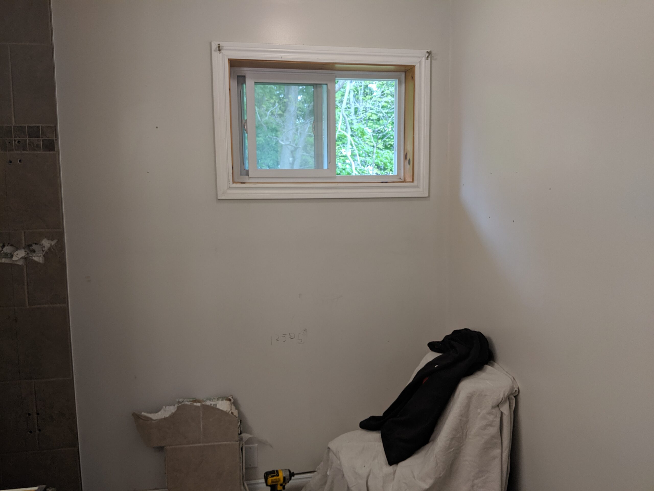 Modern bathroom remodeling with new tile and paint in Daytona Beach Shores Florida