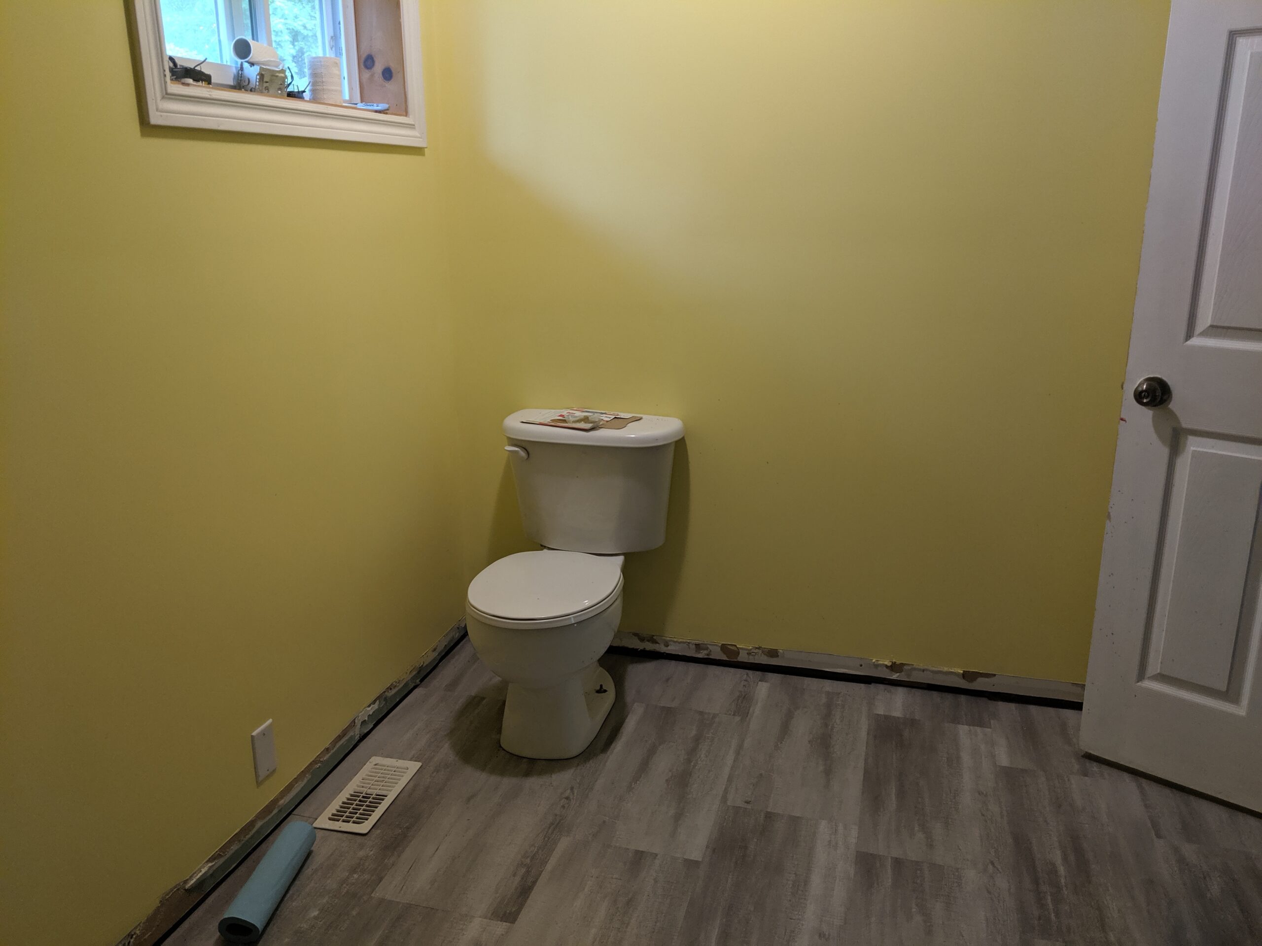 Custom bathroom renovation with new tile and paint in New Smyrna Beach Florida