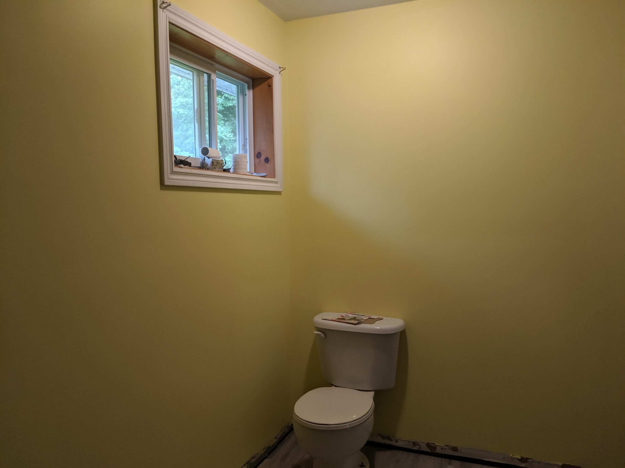 Modern bathroom remodeling with new tile and paint in Daytona Beach Shores Florida