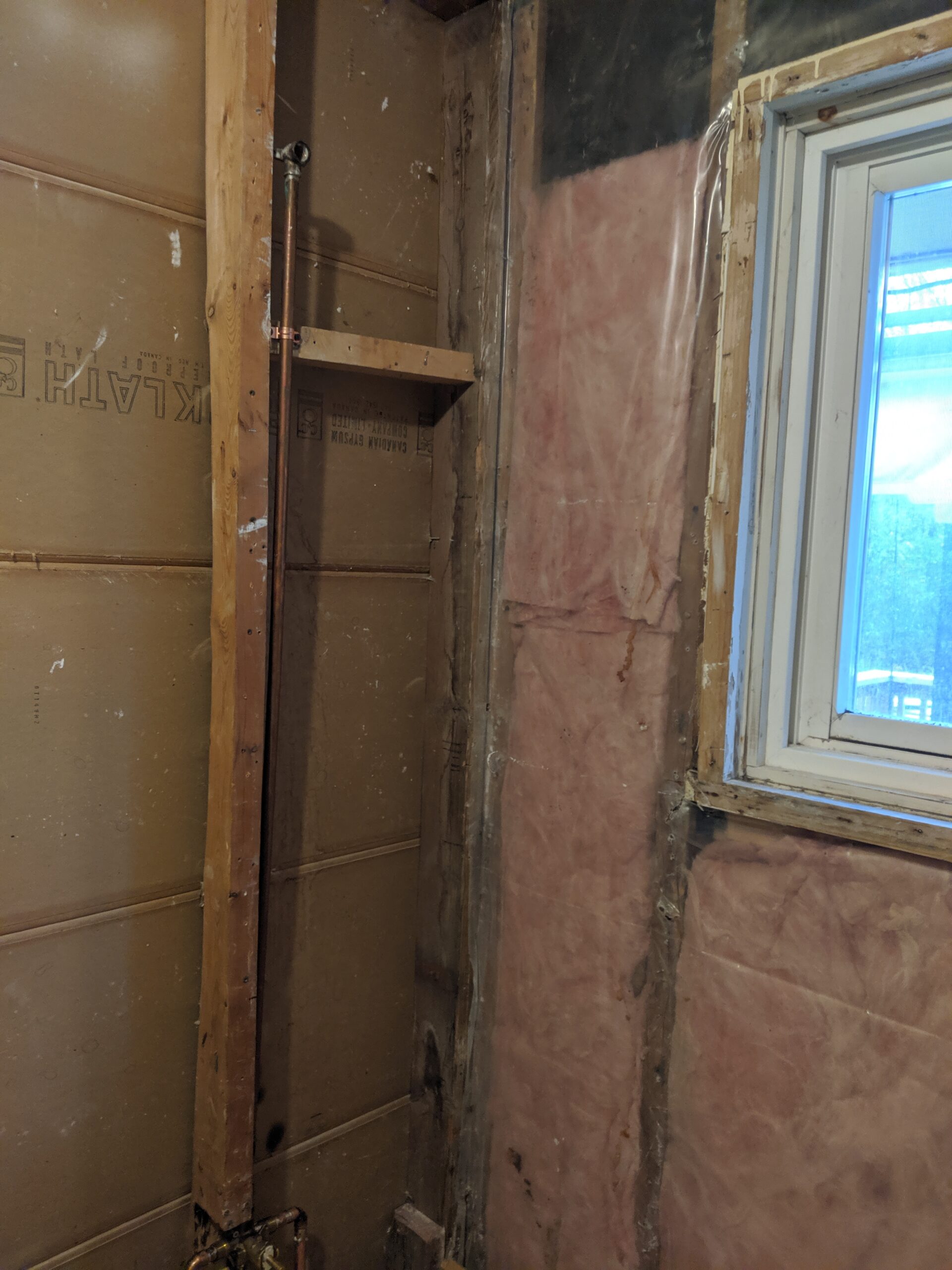 Modern bathroom remodeling with new tile and paint in Daytona Beach Shores Florida
