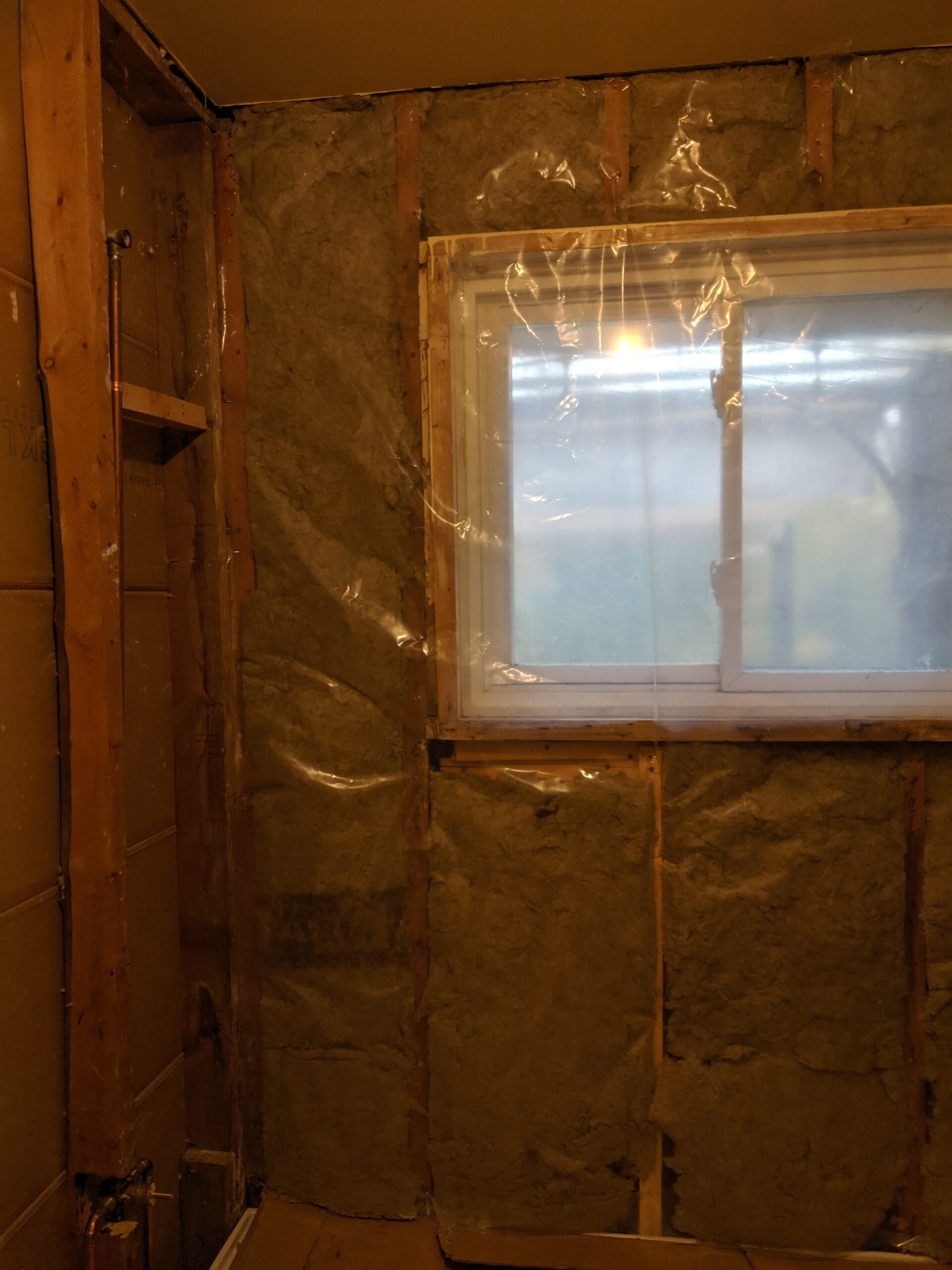 Custom bathroom renovation with new tile and paint in New Smyrna Beach Florida