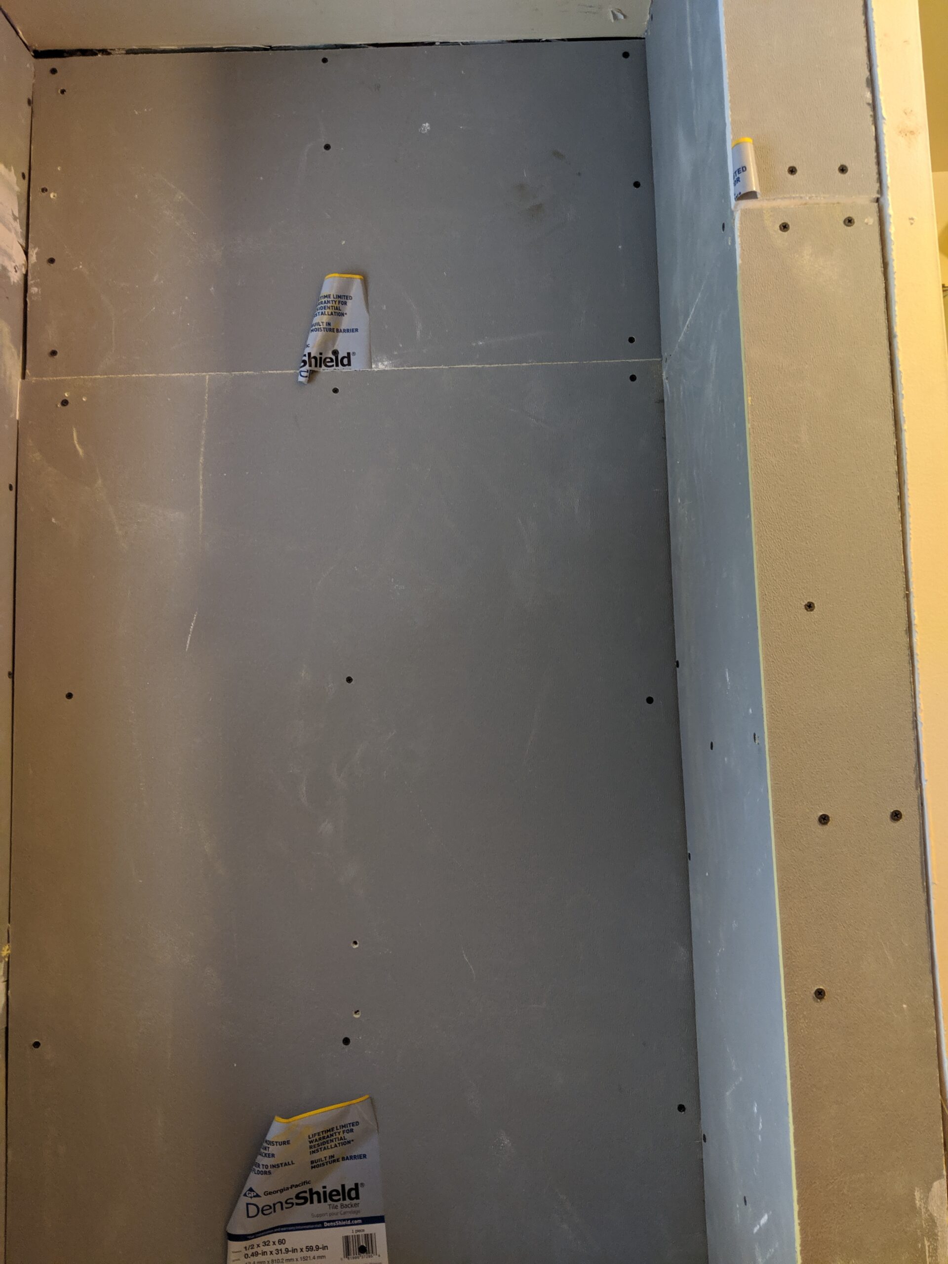 Modern bathroom remodeling with new tile and paint in Daytona Beach Florida